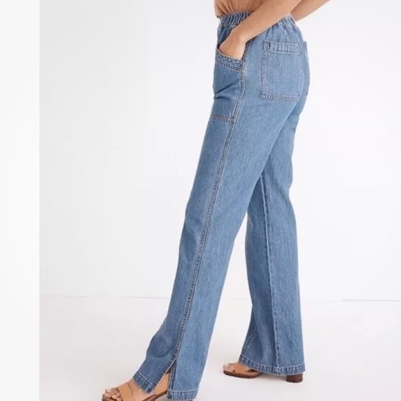 EUC Madewell L Wide-leg, Baggy, Pull-on Denim Jeans - Picture 2 of 11